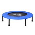 Fitness Trampolin Ø91 Cm Mini Trampoline Mit Rutschfesten Füßen Schwarz+Blau