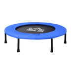 Fitness Trampolin Ø91 Cm Mini Trampoline Mit Rutschfesten Füßen Schwarz+Blau