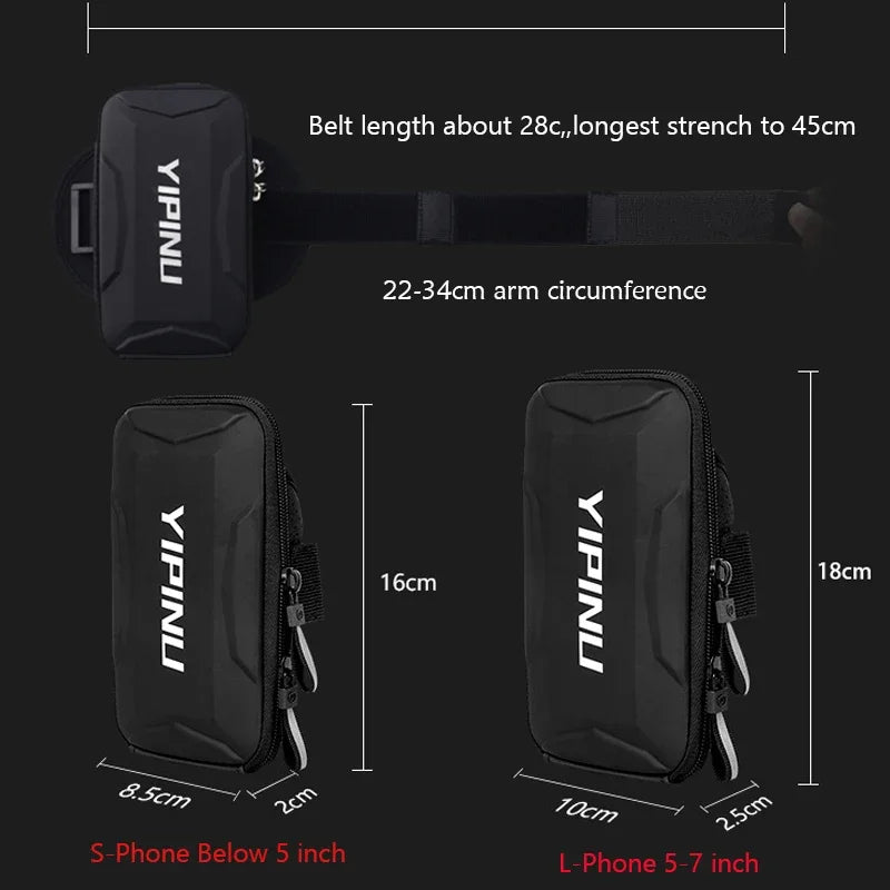 Men Women Waterproof Reflective Sports Arm Bag Fitness Night Running Jogging Cycling Phone Case Holder Wallet Armband Pouch