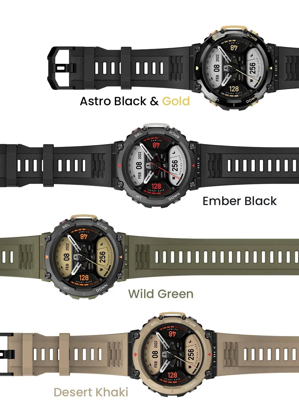 Amazfit T Rex 2 Smartwatch T Rex 2 Dual Band Route Import 150 Built In Sports Modes Smart Watch.