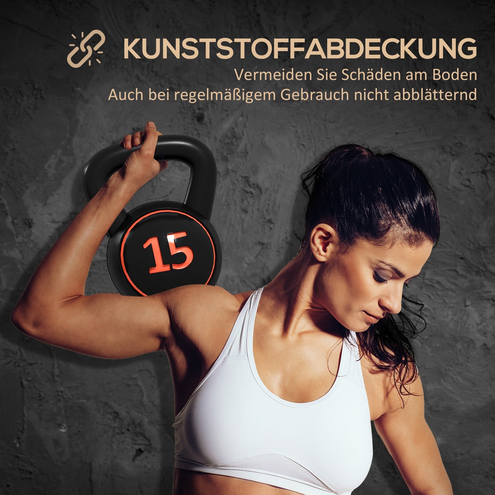 Kettlebell, 2,2Kg, 4,5Kg, 6,8Kg Kugelhantel, 3Er Set Kugelgewicht Für Gymnastik