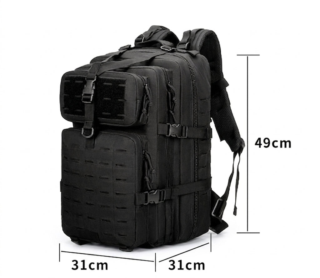 Taktisk 45L Outdoor Rygsæk - Ergonomisk, Rivningsfast & Vandtæt