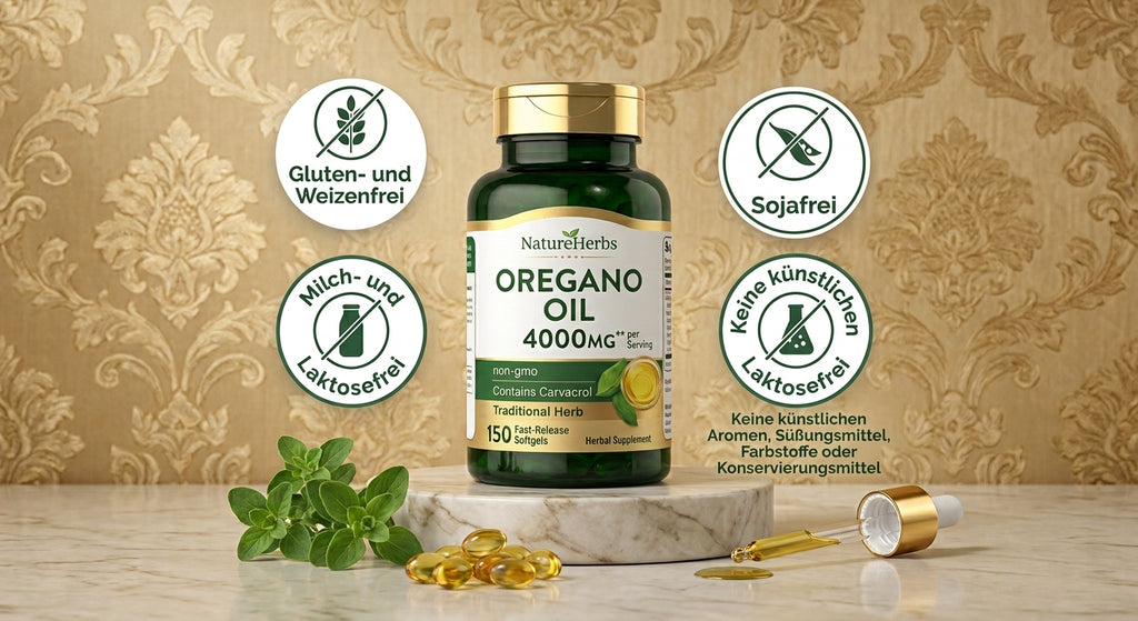 Cápsulas de óleo de orégão selvagem (150 Softgels): Proteção vegetal em dose elevada