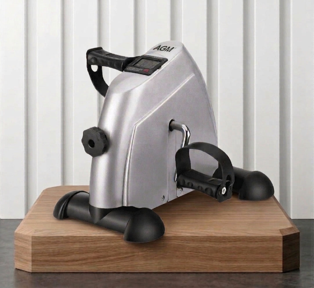 LCD Mini Treinador Doméstico para Braços e Pernas, Bicicleta de Treinamento com Pedais, Treinador Elíptico e Passadeira