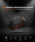 Bracciale monitor di frequenza cardiaca con zone di frequenza e sensore di calorie