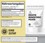 Reines Kreatin Monohydrat Pulver 100%: Für Kraft & Muskelaufbau.