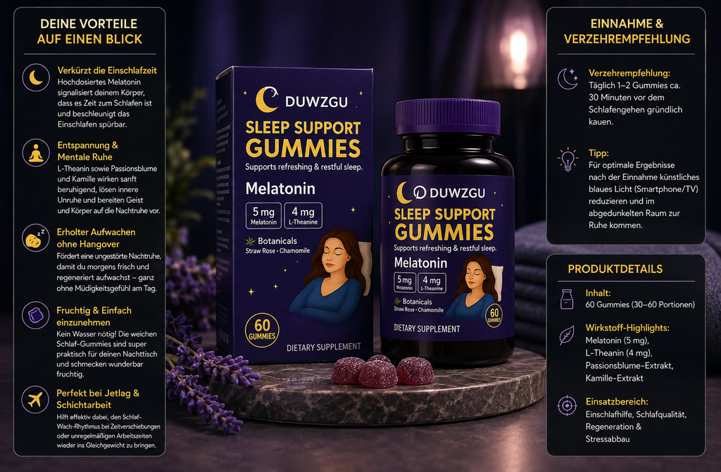 Gommes de sommeil à la mélatonine