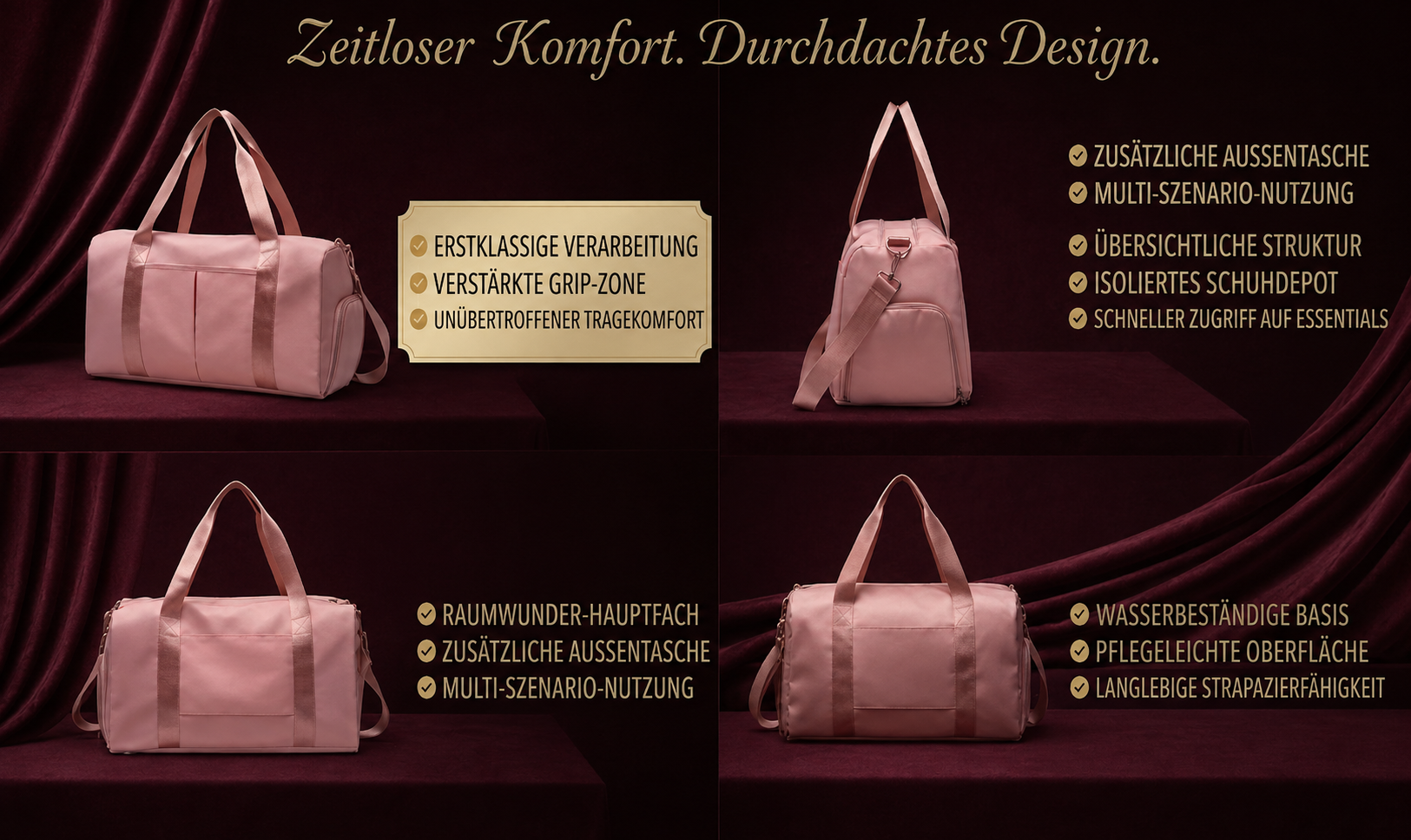 Vielseitige Wasserdichte Sporttasche & Reisetasche – Ideal für Fitness, Schwimmen & Reisen – Für Herren & Damen