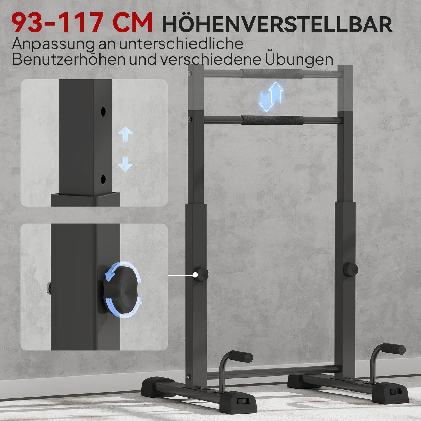 Dip Barren Dip Station Bis 540 Kg Höhenverstellb