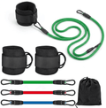 Fitnessbänder Set mit Fußschlaufen | Widerstandsbänder für Po- & Beintraining