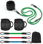 Fitnessbänder Set mit Fußschlaufen | Widerstandsbänder für Po- & Beintraining