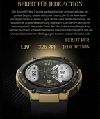 Amazfit T-Rex 2 Smartwatch mit Dual-Band, Routenimport und 150 Sportmodi