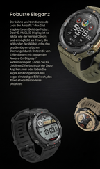 Amazfit T-Rex 2 Smartwatch mit Dual-Band, Routenimport und 150 Sportmodi